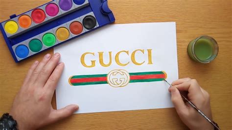 gucci disegni a mano|Drawing Gucci DIY .